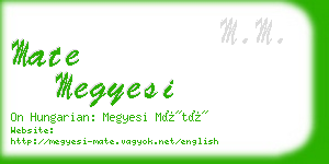 mate megyesi business card